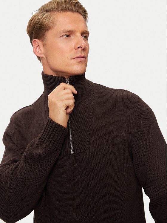 Jack&Jones Jack&Jones Džemper Frederiksberg 12262055 Smeđa Loose Fit