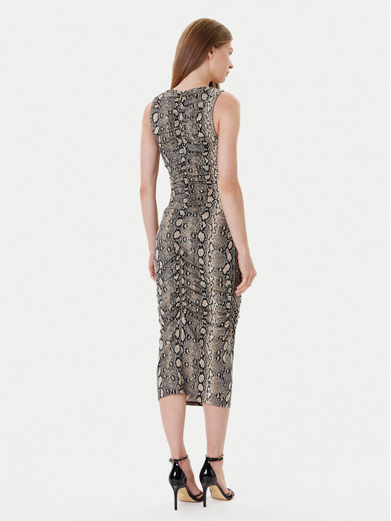MICHAEL Michael Kors MICHAEL Michael Kors Kokteilinė suknelė MT58319HMC Smėlio Slim Fit