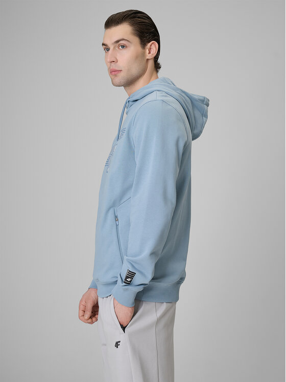 4F 4F Bluza COMMERCIAL 3 Niebieski jasny Regular Fit