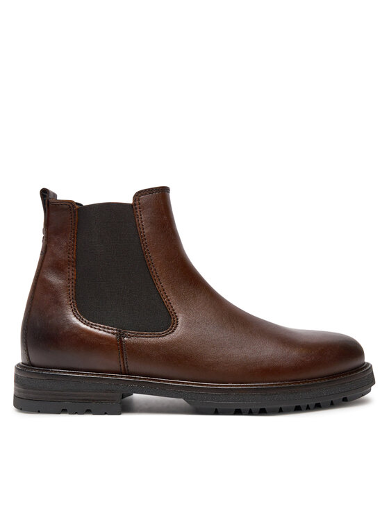 Marc O'Polo Marc O'Polo Kotníková obuv s elastickým prvkem 407 27385001 100 Hnědá