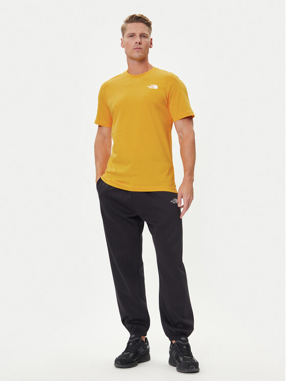 The North Face The North Face T-Shirt Redbox NF0A87NP Żółty Regular Fit