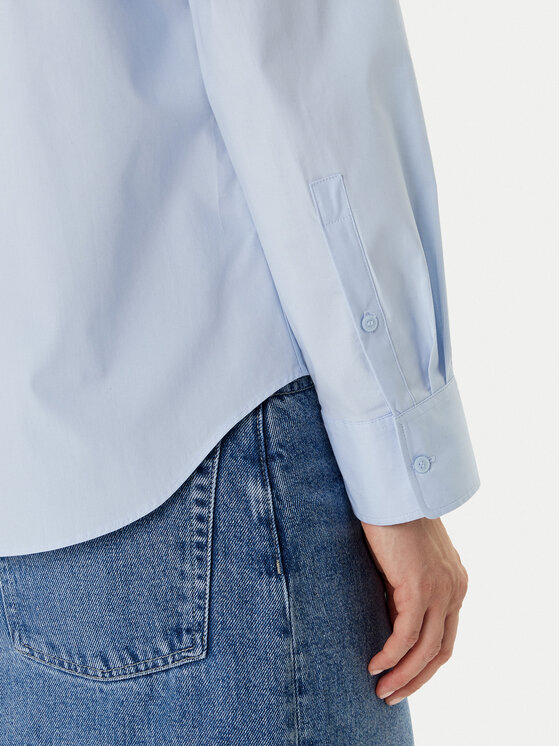 Tommy Hilfiger Tommy Hilfiger Camicia Ess WW0WW47169 Celeste Regular Fit