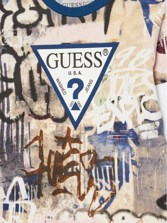 Guess Guess Compleu copii N5YG00 K8HM4 Albastru Regular Fit