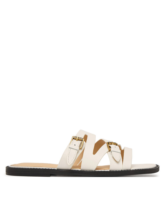 Guess Şlapi FLJGRY LEA03 Alb