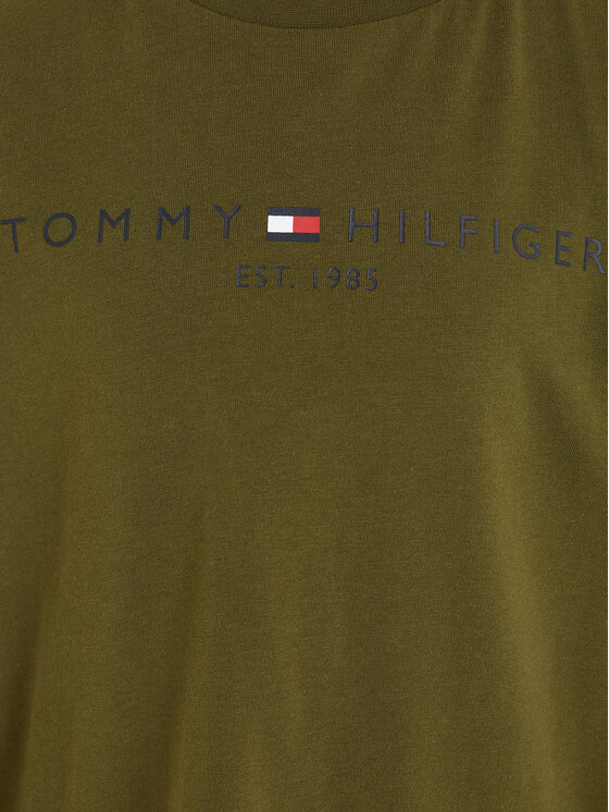 Tommy Hilfiger Tommy Hilfiger Bluzka Essential KS0KS00202 Zielony Regular Fit