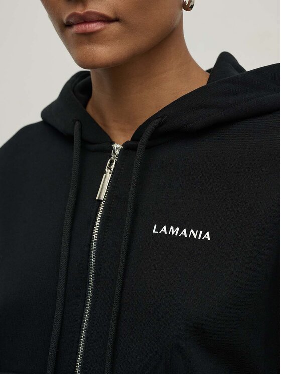 La Mania La Mania Felpa ZIPPY 3 Nero Classic Fit
