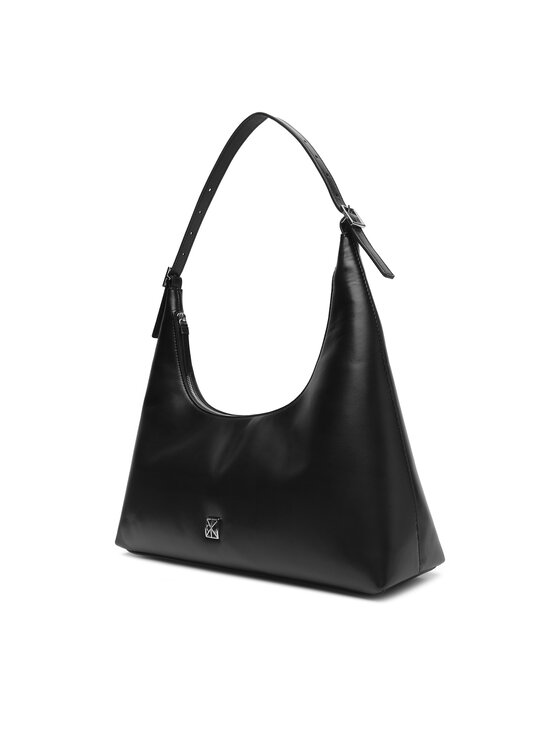 Calvin Klein Calvin Klein Torebka Emblem Hw Lthr Shoulder Bag LV04F3262G Czarny