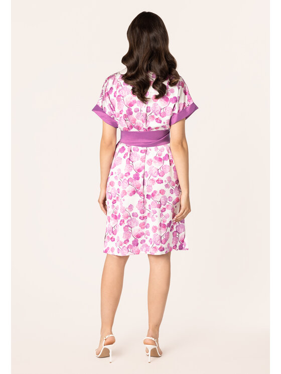 QUIOSQUE QUIOSQUE Sukienka letnia 4UC021 Fioletowy Regular Fit