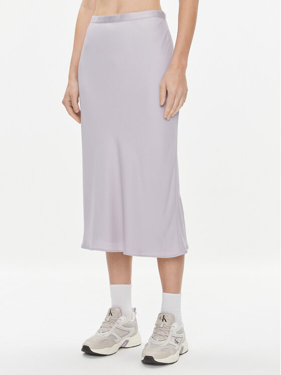Calvin Klein Midi sijonas K20K203514 Violetinė Regular Fit