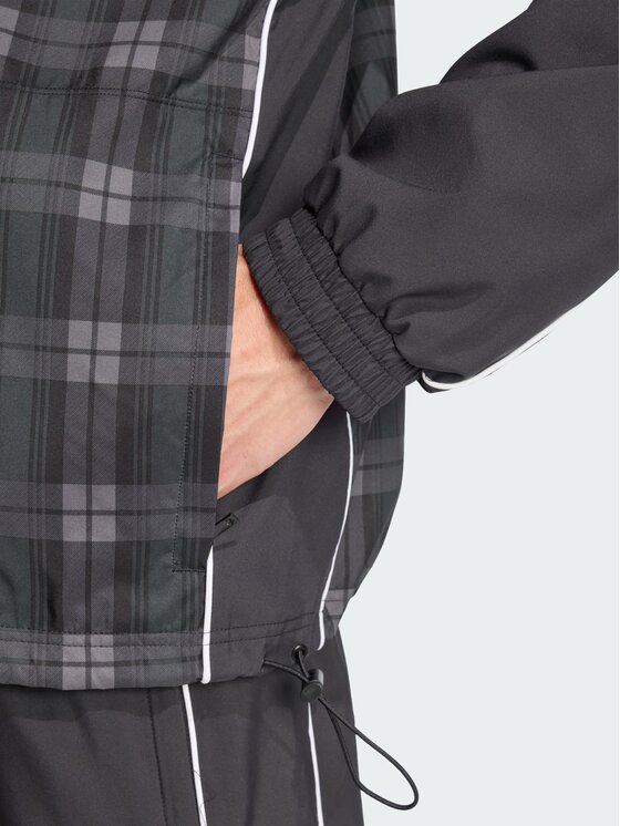 adidas adidas Bluza Tartan Loose Czarny Loose Fit