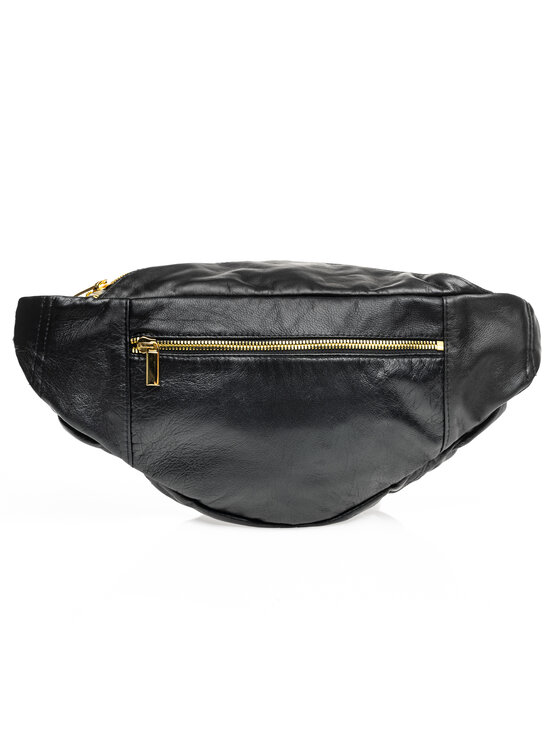 Mimika Mimika Nerka Bumbag N^4 basic ze złotymi dodatkami Czarny