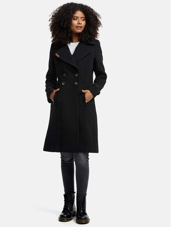 Navahoo Navahoo Kurtka zimowa Wooly Czarny Regular Fit