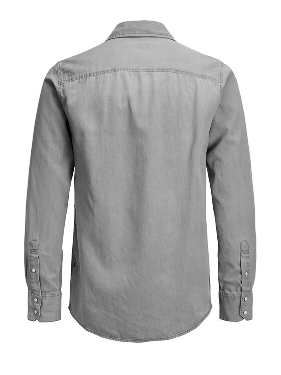 Jack & Jones Jack & Jones Koszula Sheridan 12138115 Szary Slim Fit