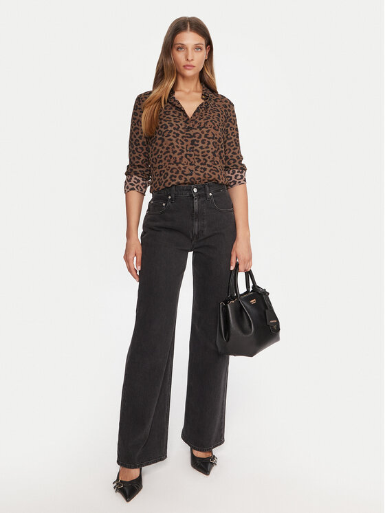 Guess Guess Srajca W5BH73 WGLA2 Rjava Regular Fit