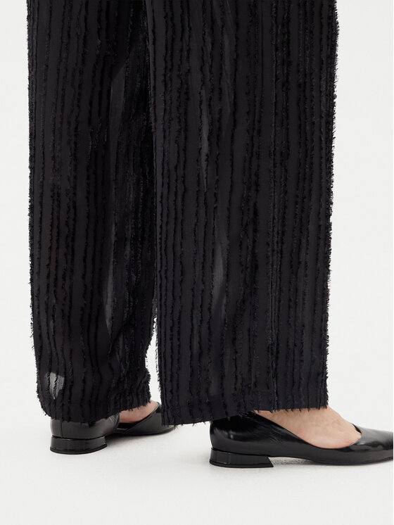 Pieces Pieces Hlače Tobine 17157928 Crna Regular Fit