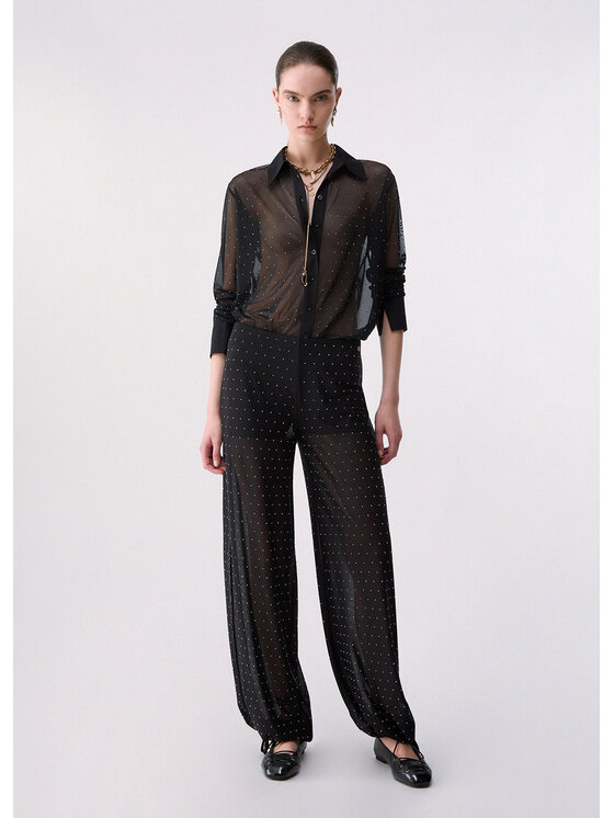 Liu Jo Liu Jo Pantalone da abito CF6069J4966Q9822 Nero Regular Fit