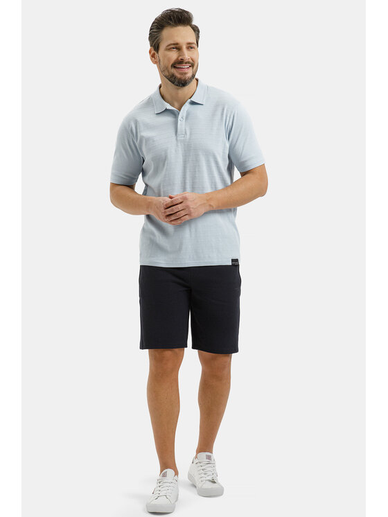 Cross Jeans Cross Jeans Polo 16177-071 Niebieski Regular Fit