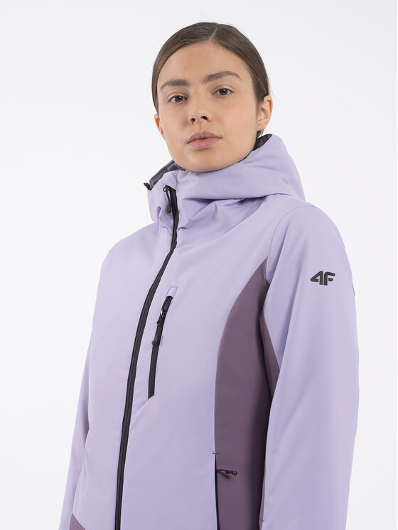 4F 4F Skijaška jakna 4FAW23TJACF121 Ljubičasta Regular Fit