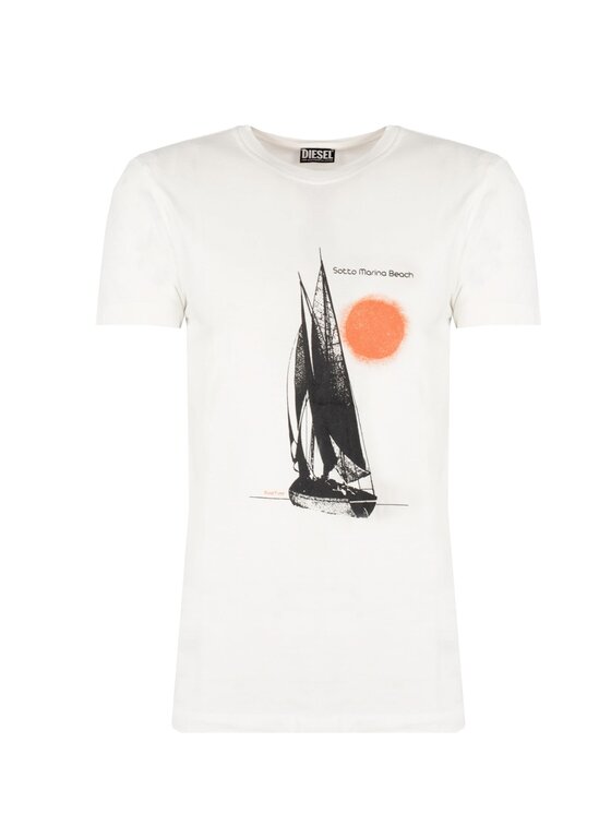 Diesel Diesel T-Shirt A05152-0ASUB-141 Λευκό Regular Fit
