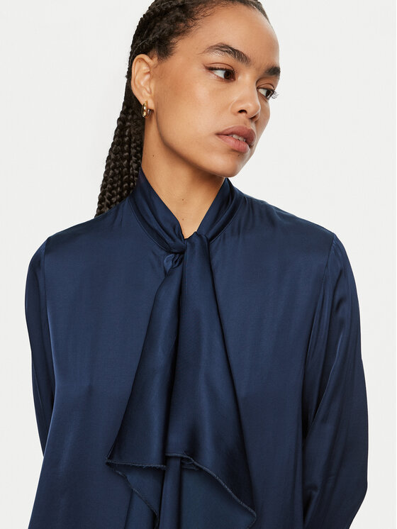 ViCOLO ViCOLO Blúz TS0193 Sötétkék Regular Fit