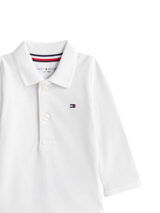 Tommy Hilfiger Tommy Hilfiger Body pentru copii KN0KN02075 Alb