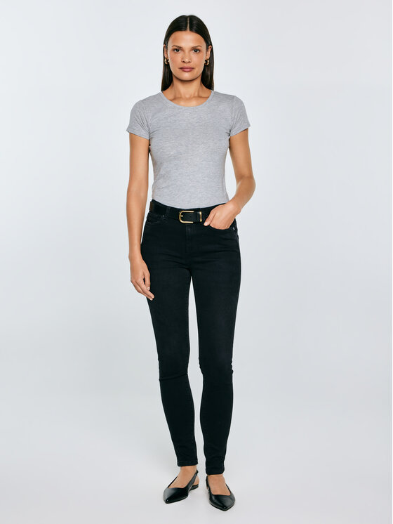 BIG STAR BIG STAR T-Shirt CLASSIC Szary Slim Fit