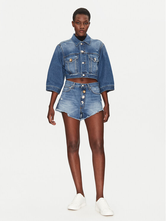 ViCOLO ViCOLO Jeansshorts DD5215 Dunkelblau Regular Fit