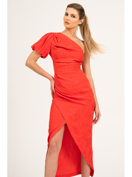 Leimann Leimann Sukienka koktajlowa Elena Czerwony Feminine Fit