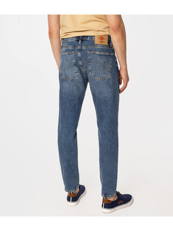 Lee Cooper Lee Cooper Jeansy LONDON 1087 Granatowy Tapered Fit