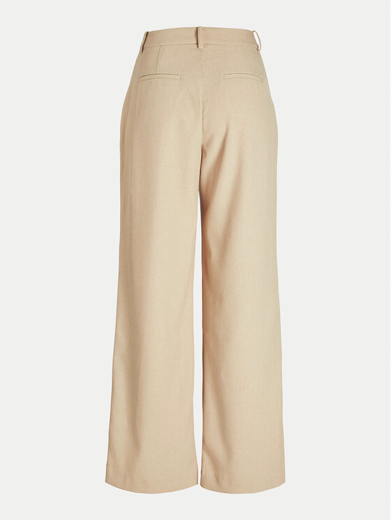 JJXX JJXX Kalhoty z materiálu Ellis 12268837 Béžová Wide Leg
