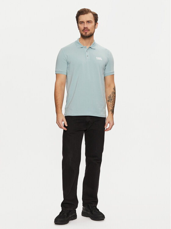 KARL LAGERFELD KARL LAGERFELD Polo marškinėliai 745088 551235 Žydra Regular Fit