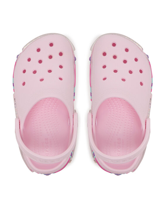 Crocs Crocs Šlepetės Classic Star Sparkle Shaker Clog 211620 Rožinė