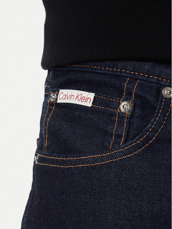 Calvin Klein Calvin Klein Jeansy 90's LV04RD713G Granatowy Straight Fit