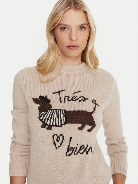 Weekend Max Mara Weekend Max Mara Megztinis Nitra 2525366292 Smėlio Regular Fit