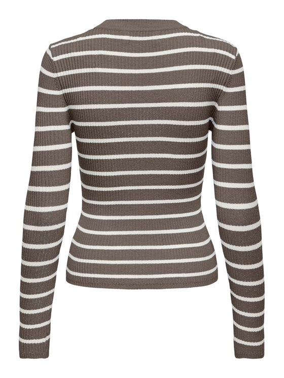 ONLY ONLY Sveter Louisa 15344579 Hnedá Slim Fit