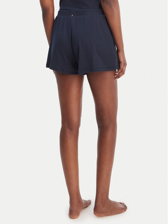 Tommy Hilfiger Tommy Hilfiger Pižamos šortai UW0UW06310 Tamsiai mėlyna