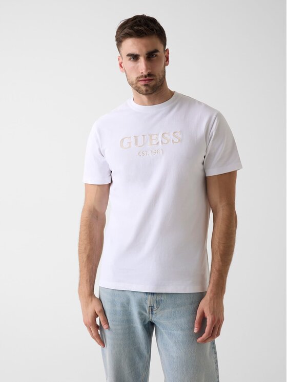 Guess Guess Тишърт 182676 Бял Classic Fit