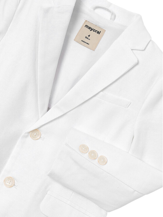 Mayoral Mayoral Піджак 3437 Білий Regular Fit