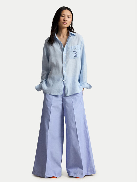 Polo Ralph Lauren Polo Ralph Lauren Srajca 211A12786002 Svetlo modra Oversize