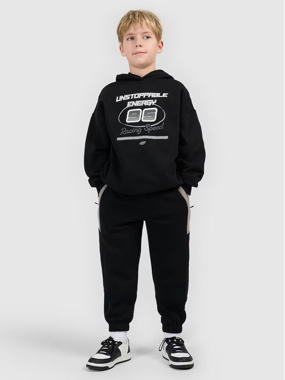 4F 4F Bluza ESPORTS RACING Czarny Loose Fit