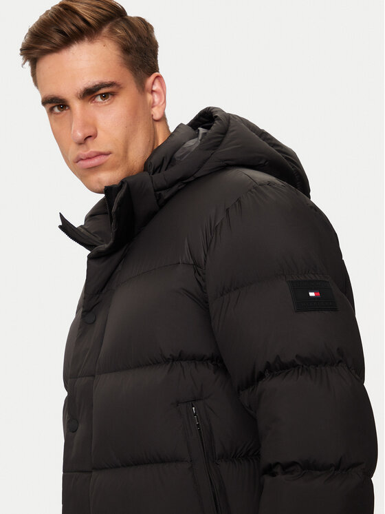 Tommy Hilfiger Tommy Hilfiger Μπουφάν πουπουλένιο MW0MW36569 Μαύρο Regular Fit