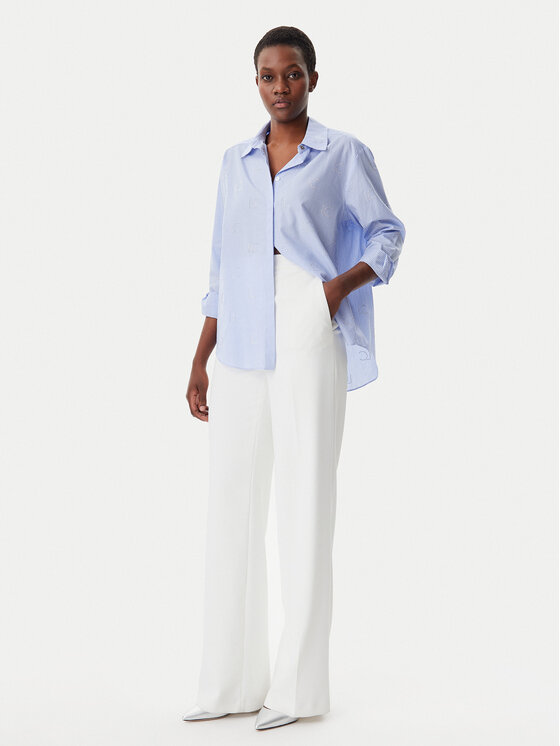 LOLA CASADEMUNT LOLA CASADEMUNT Πουκάμισο LS2515014 Μπλε Regular Fit