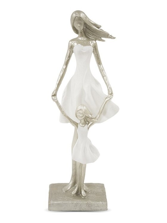 MIAhome MIAhome Figurka mamy i córki FIGURINES Srebrny