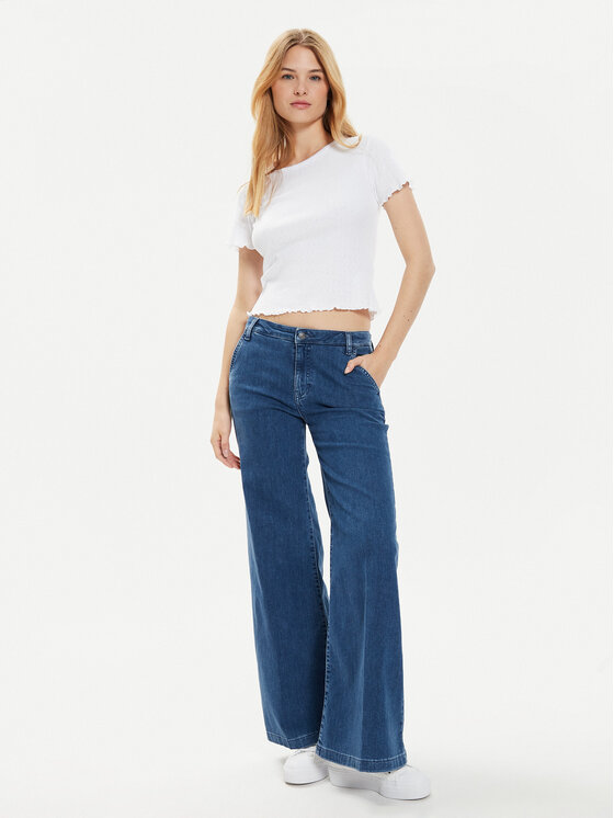 Brave Soul Brave Soul T-shirt LTS-568ADRI1 Bijela Straight Fit