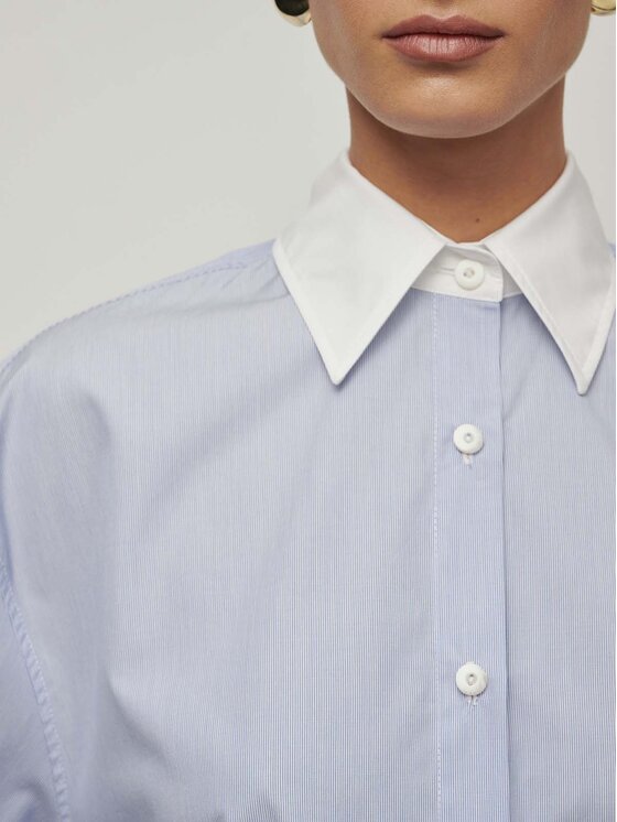 La Mania La Mania Camicia JENNY Blu Classic Fit