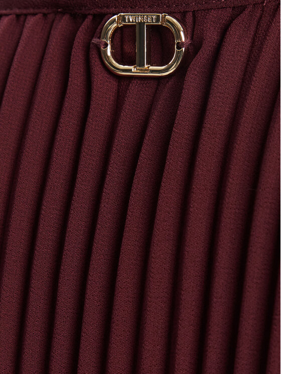 TWINSET TWINSET Večerna obleka 252TP2641 Bordo rdeča Regular Fit