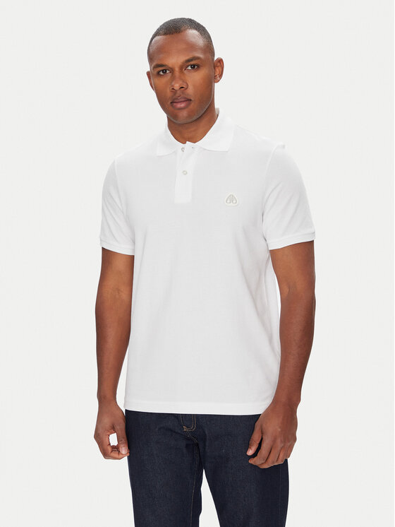 Moose Knuckles Moose Knuckles Polokošile Everett M34MT712 Bílá Slim Fit