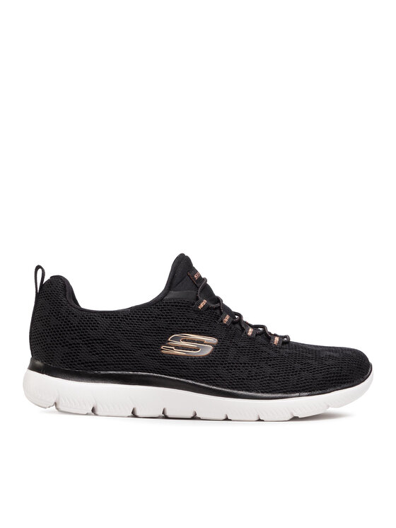 Skechers Snīkeri Leopard Spot 149037/BKRG Melns