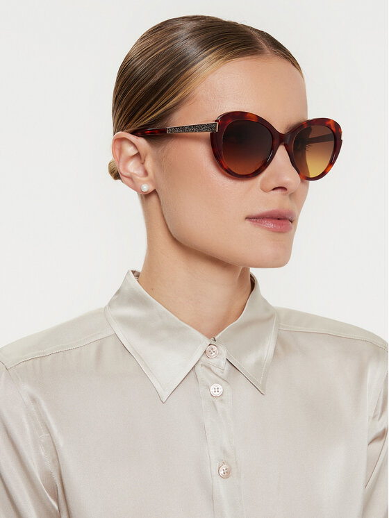 Swarovski Swarovski Saulesbrilles SK0327/S Sarkans