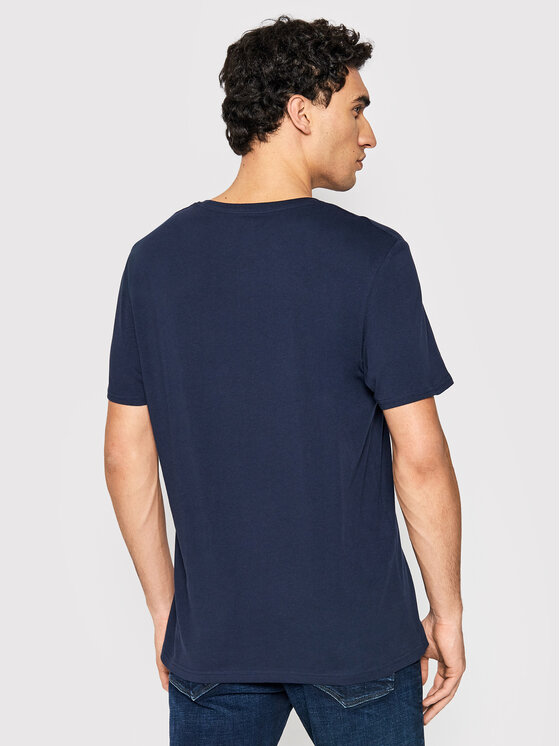 Wrangler Wrangler T-shirt Frame Logo W7H3D3114 112146325 Blu scuro Regular Fit